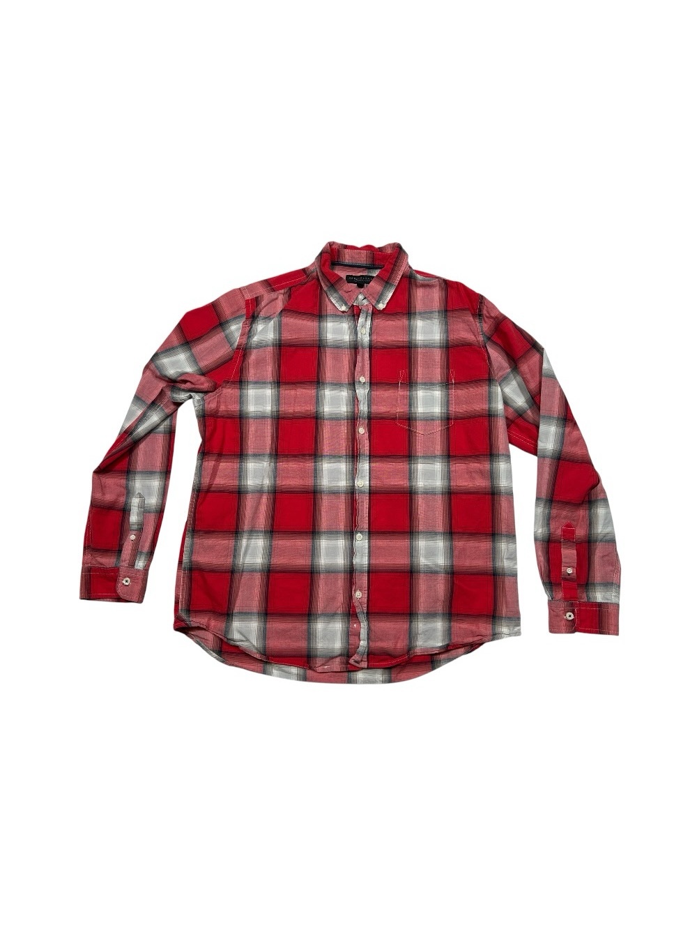 Aeropostale Plaid Long Sleeve Button-Down Shirt Heritage Grunge Western